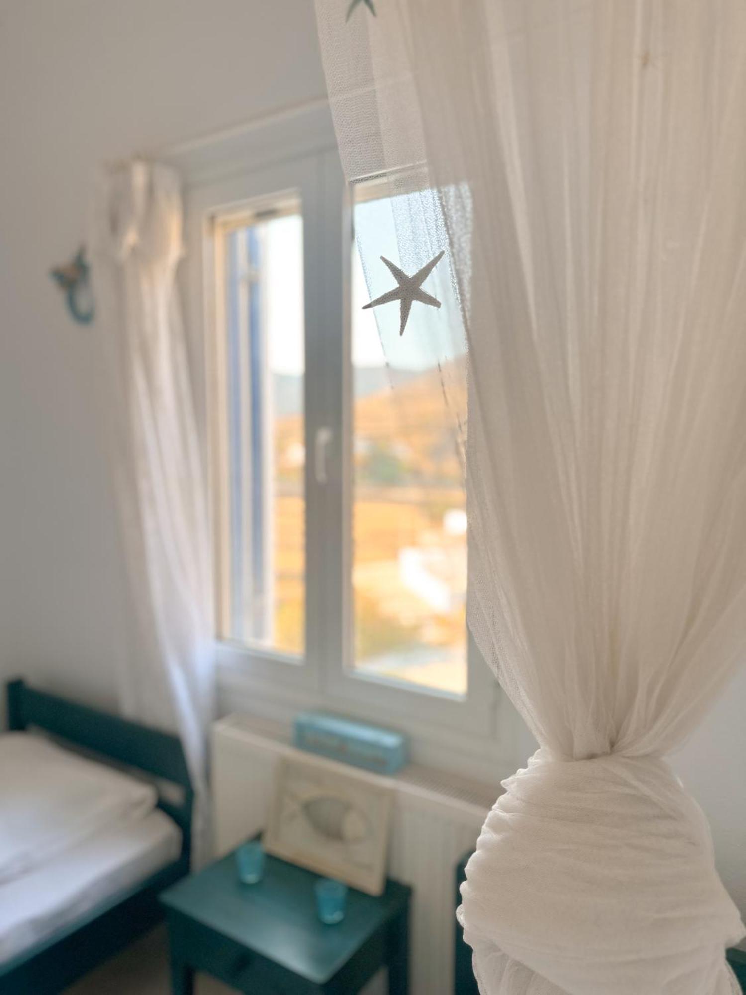 Blue Orison House Tinos For 5 Persons With Seaview Vila Perastra Exterior foto
