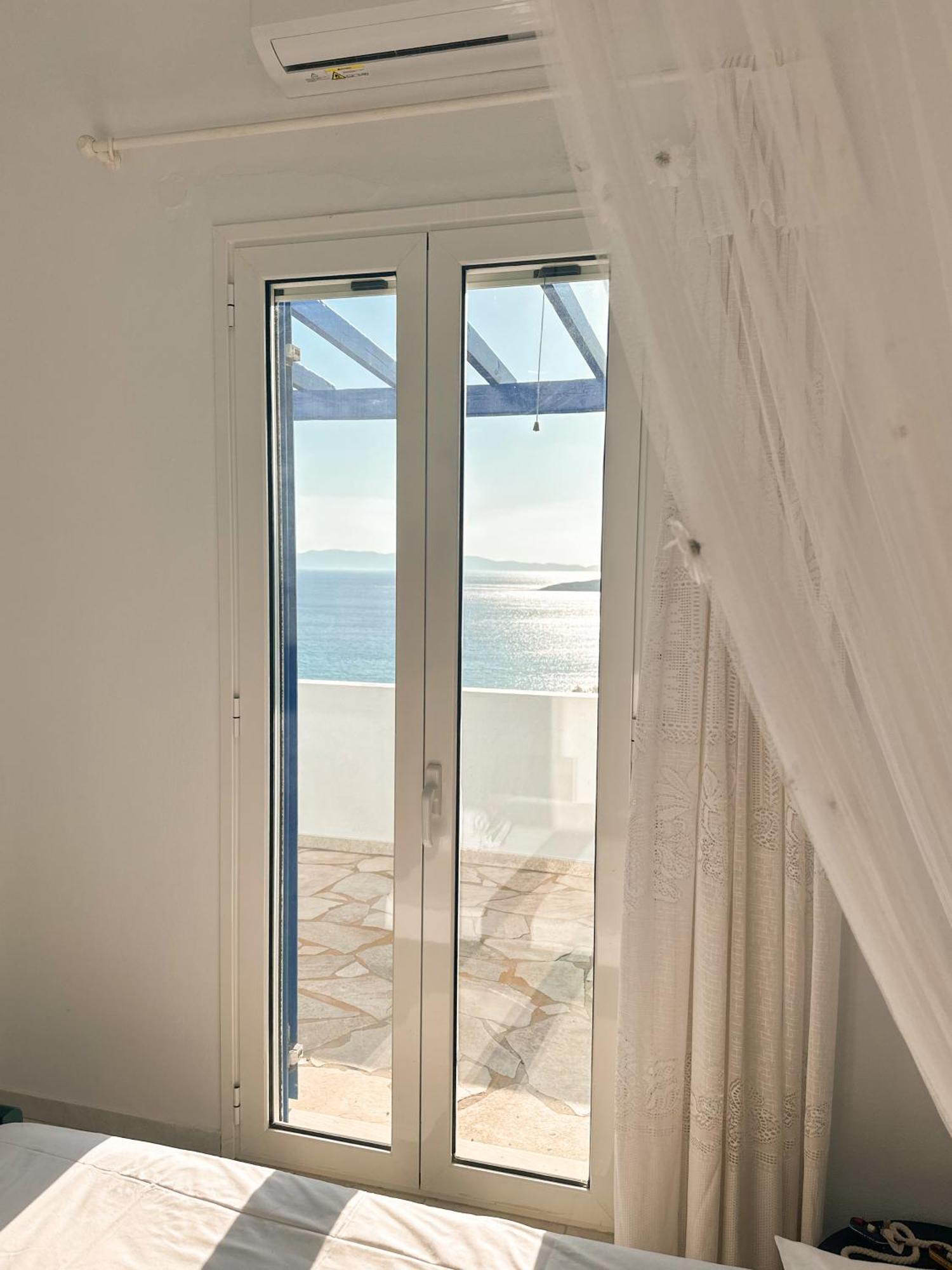 Blue Orison House Tinos For 5 Persons With Seaview Vila Perastra Exterior foto